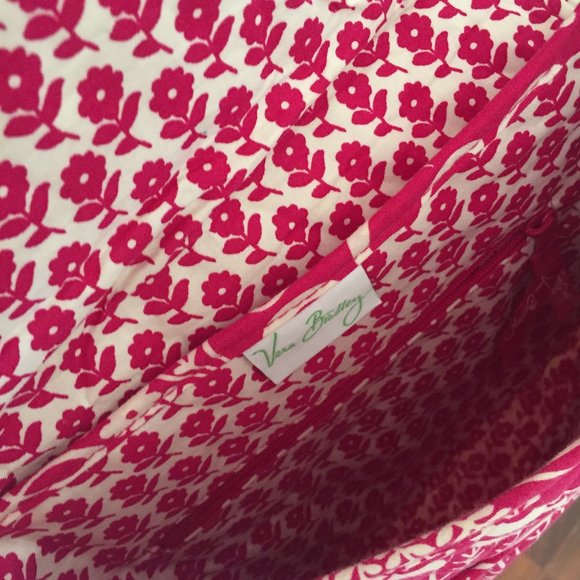 Vera Bradley Pink and White Shoulder Bag - Picture 2 of 7